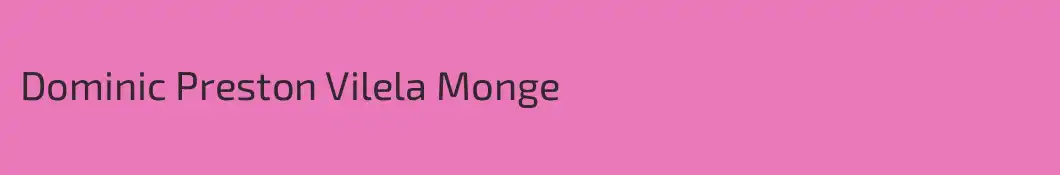 Dominic Preston Vilela Monge